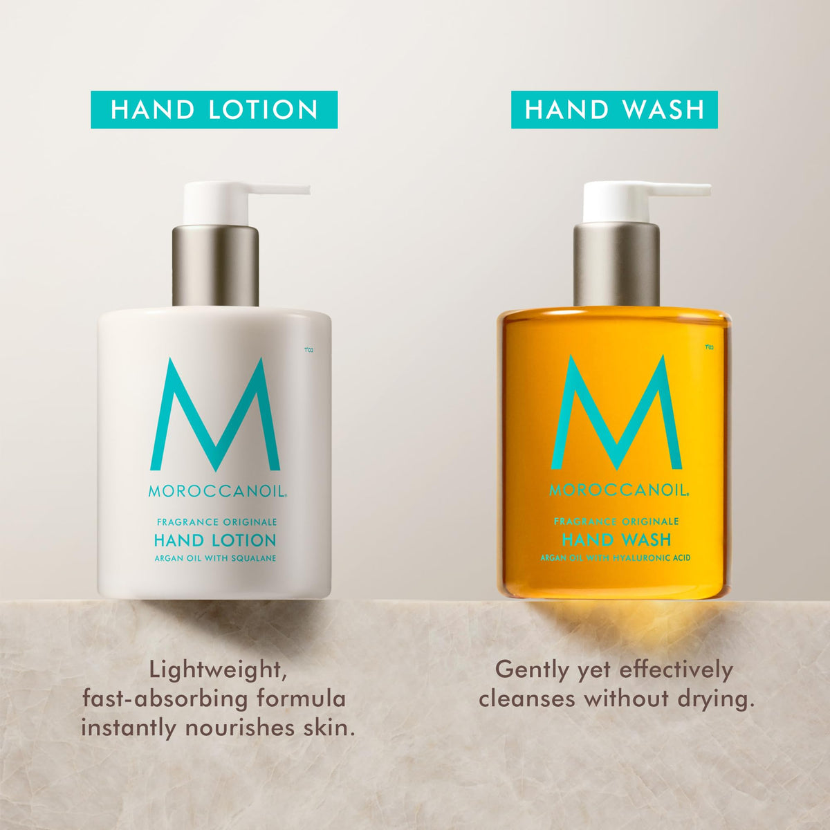 Moroccanoil Hand Care Essentials Set with Hand Wash, Lotion and Ceramic Tray
