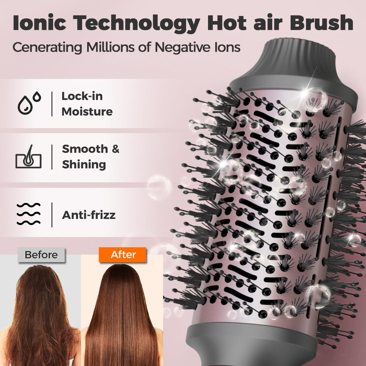 CONFU 4-in-1 Blow Dryer Brush with Ionic Technology