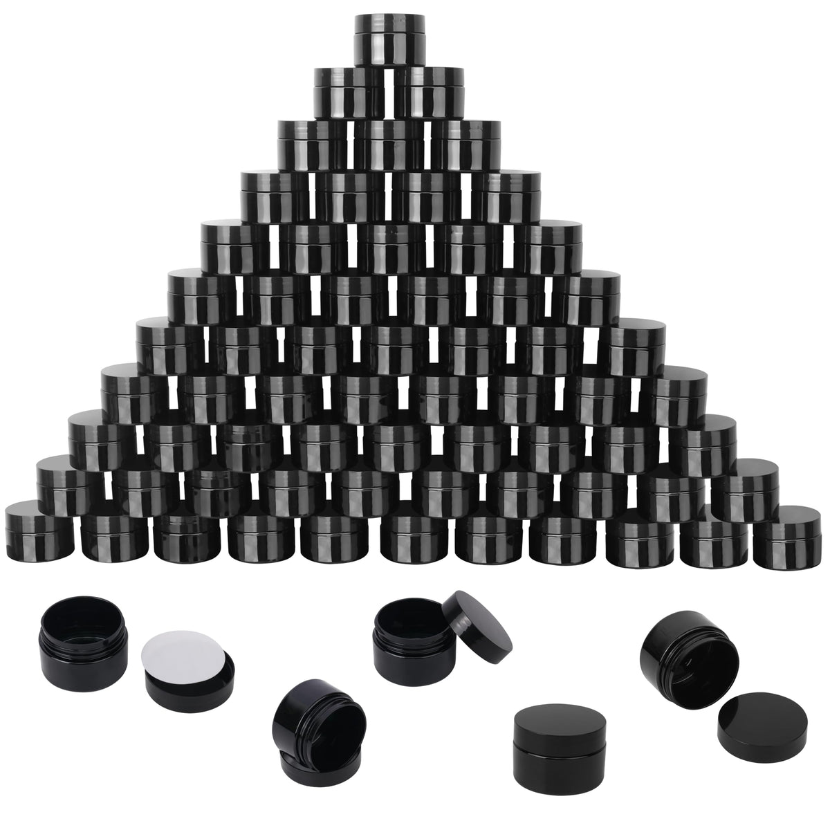 KUKLIPJIM Plastic Storage Jars with Lids