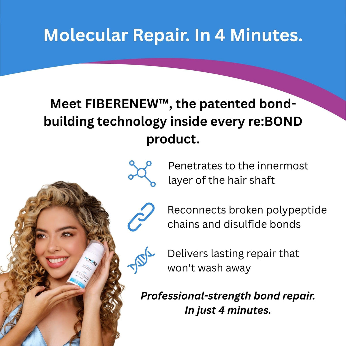 reBOND Leave-In Miracle Bond Building Hair Mask, 4-Minute Treatment