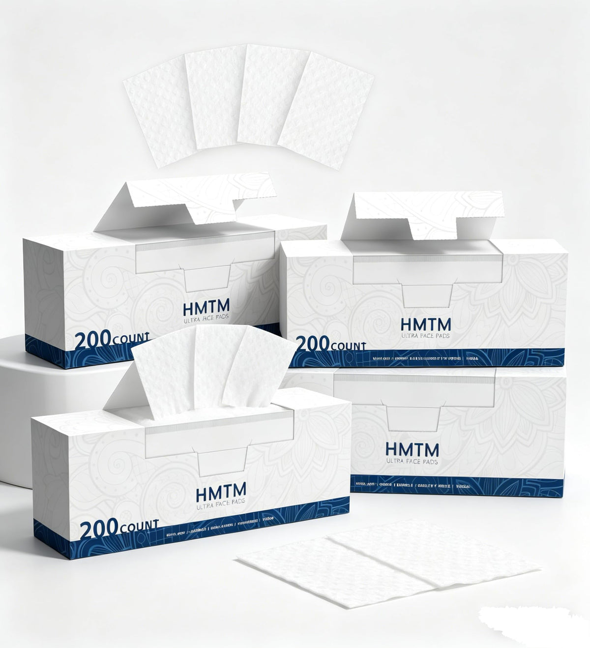 100% Pure Cotton Lint-Free Cotton Pads