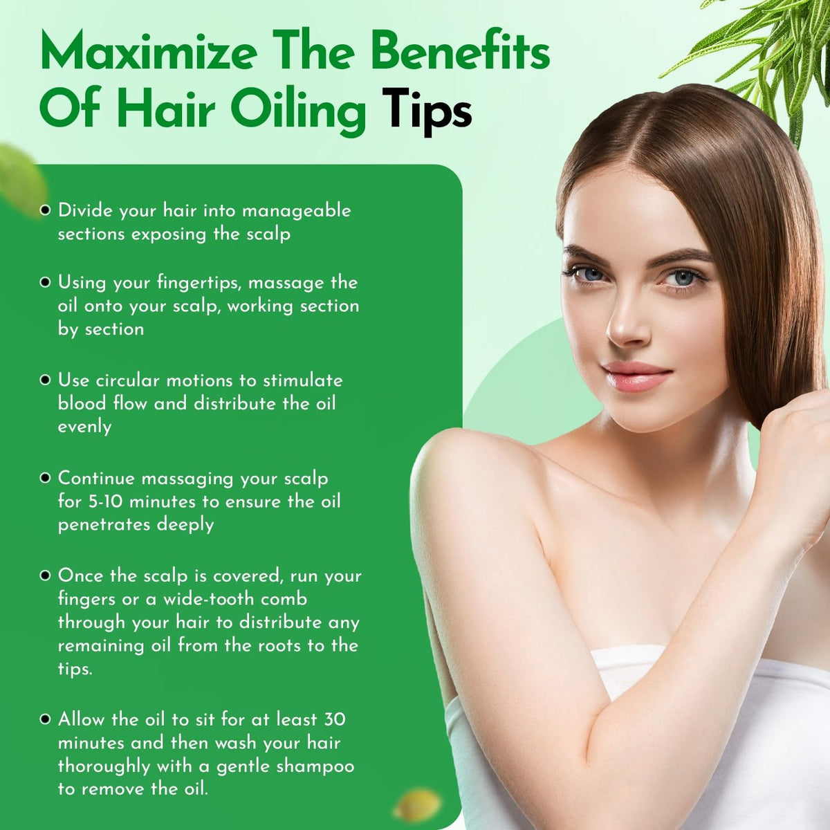 Clean Beauty Rosemary Hair Growth Oil with Castor, Batana, Biotin & Keratin