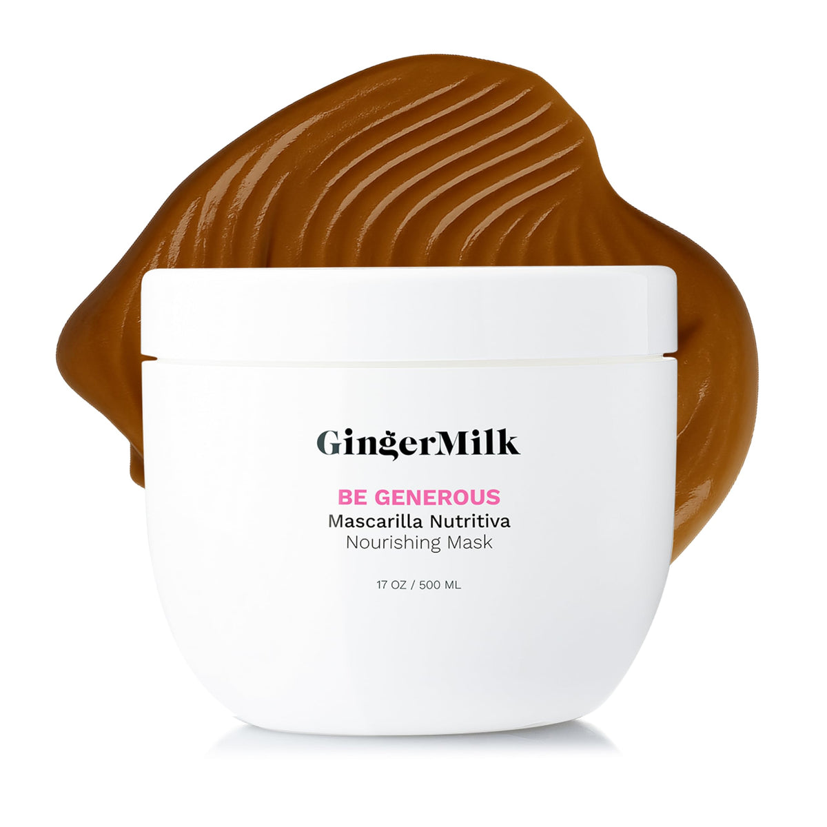 Be Generous by Ginger Milk Deep Repair Hair Mask for Dry & Curly Hair, 17 oz