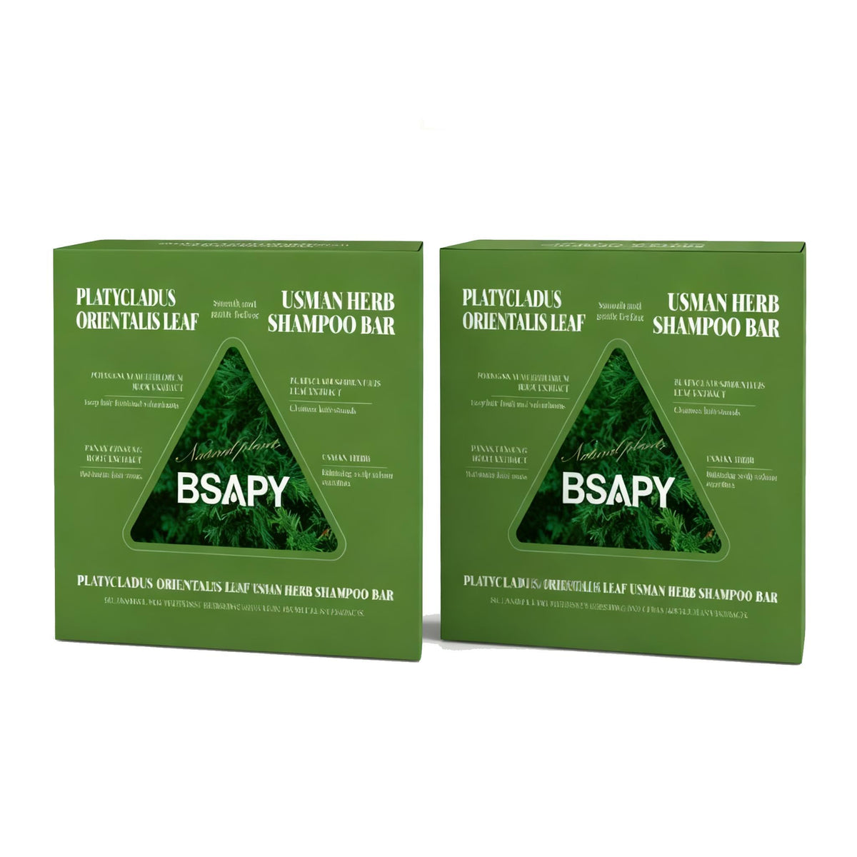 BSAPY Anti Hair Loss Shampoo Bar with Herbal Botanicals, 120g x 2