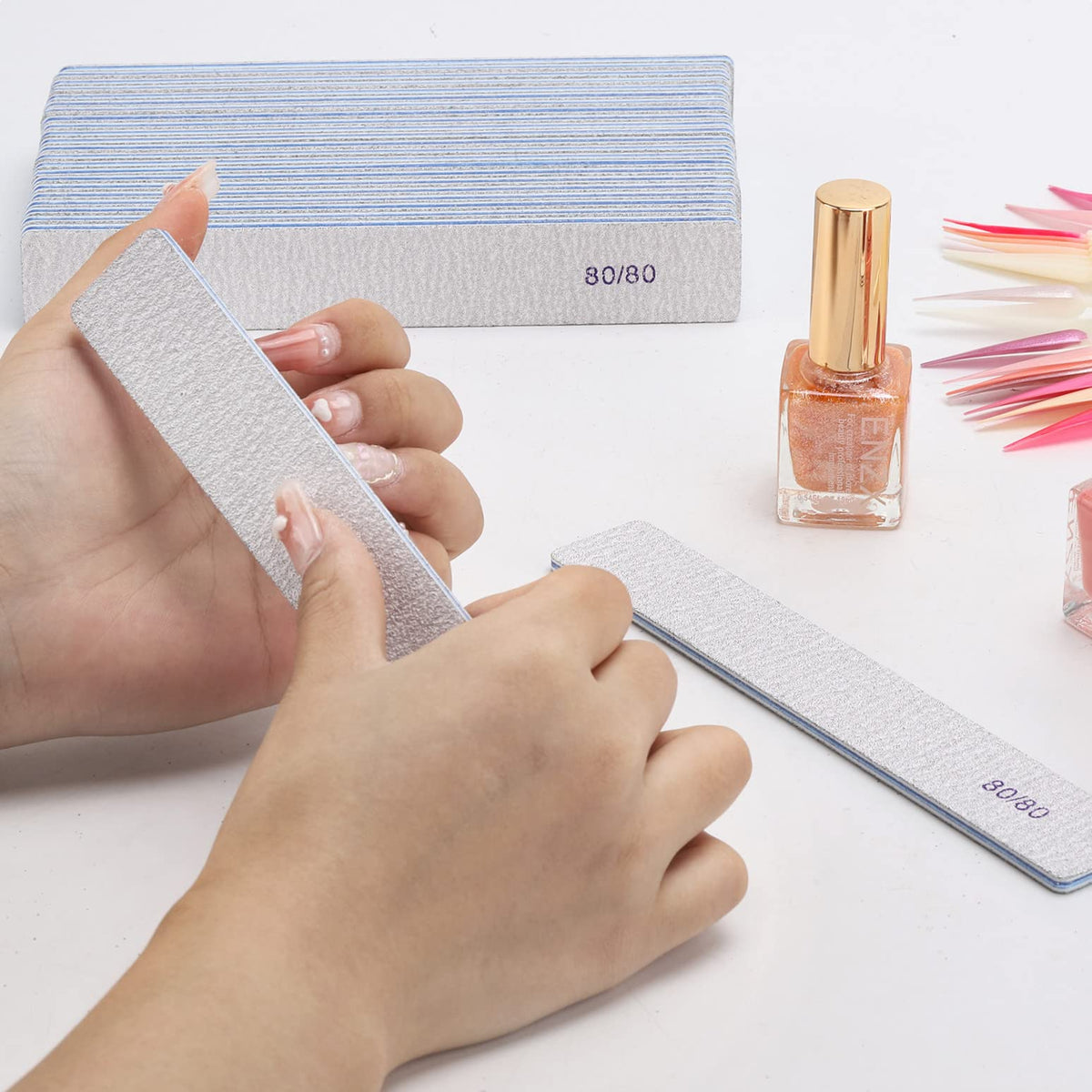 Reusable Double-Sided Emery Nail Files for Manicure and Nail Care
