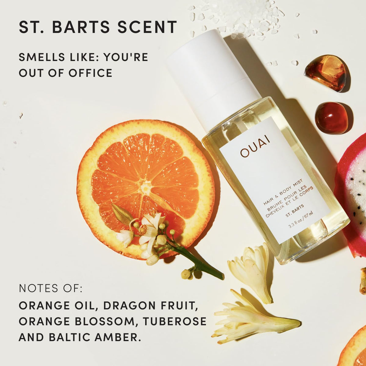 OUAI St. Barts Hair and Body Mist Tropical-Scented Fragrance Spray