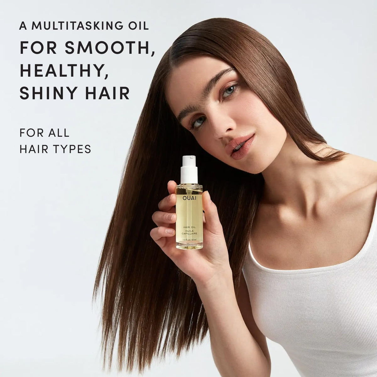 OUAI Hair Oil Heat Protectant for Frizz Control and Shine