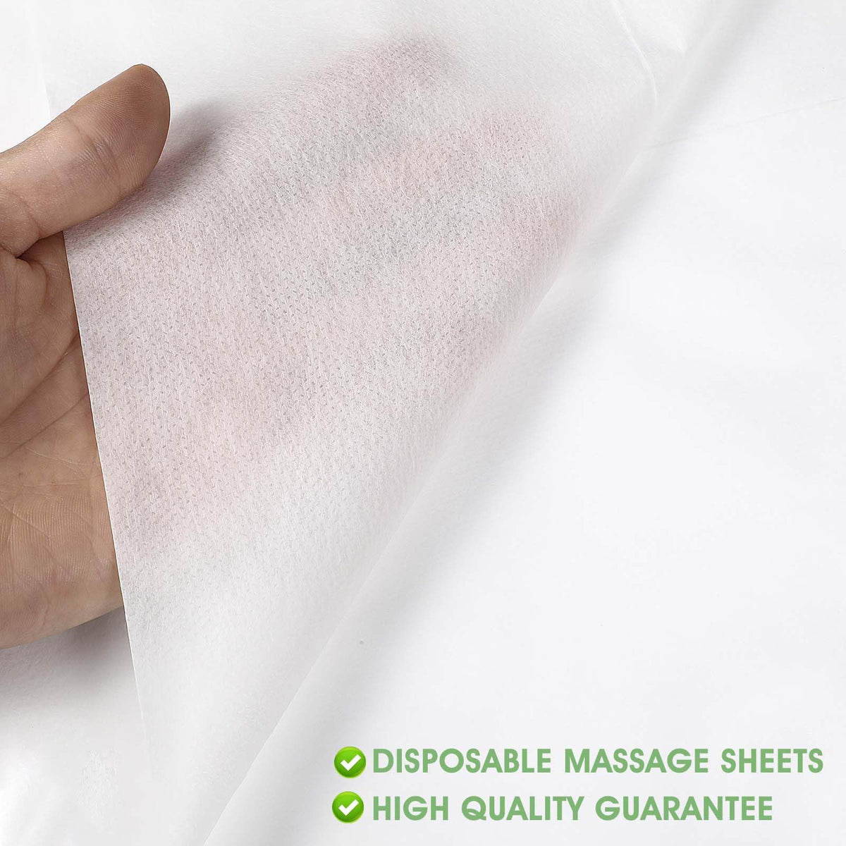 100 Pack Disposable Massage Bed Sheets, 31.5 x 71 Inch White Non-Woven Covers