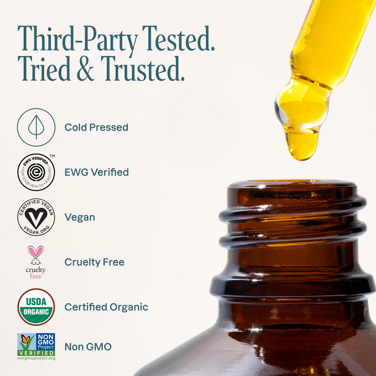 Cliganic Organic Rosehip Seed Oil, 100% Pure Cold Pressed