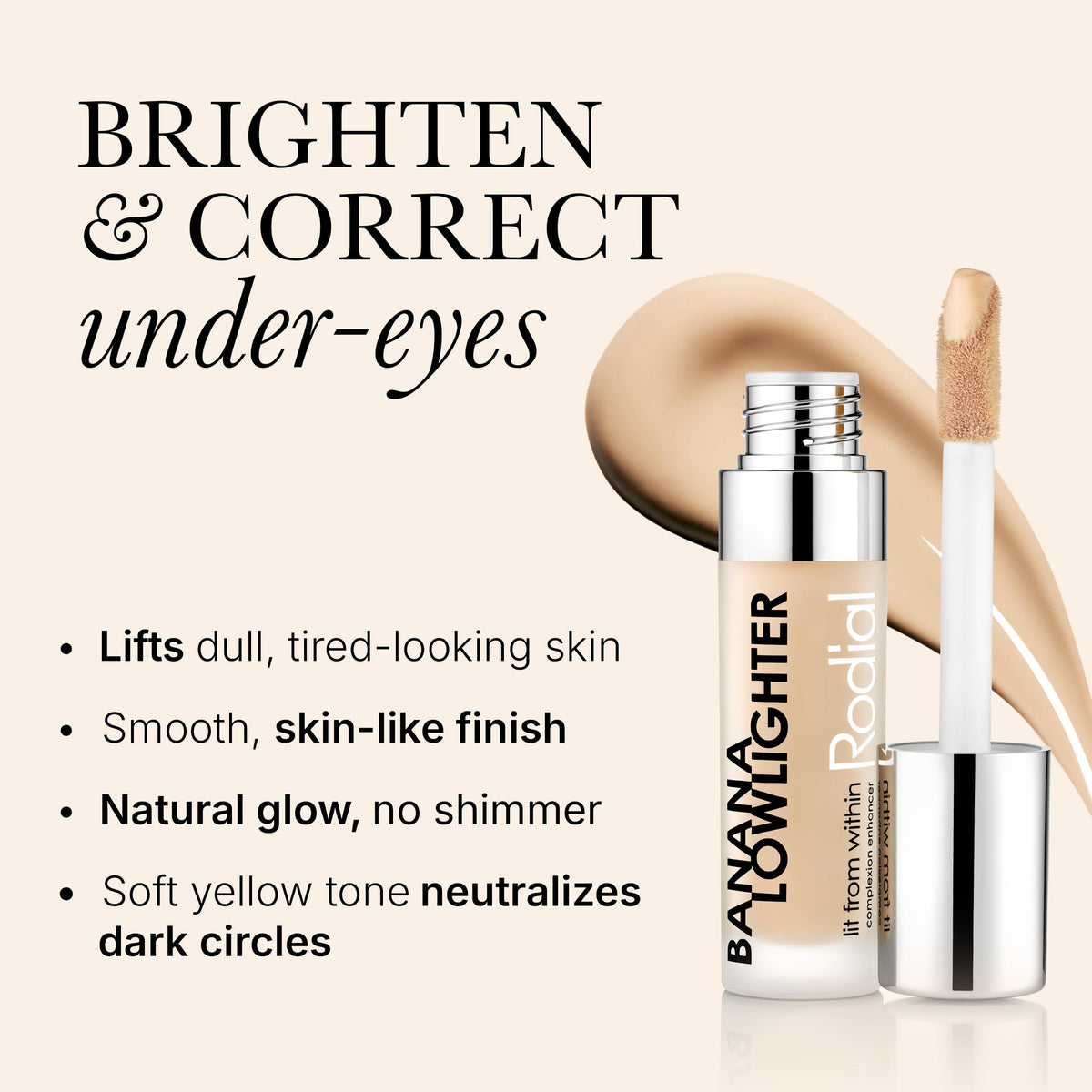 Rodial Banana Lowlighter Liquid Concealer and Color Corrector