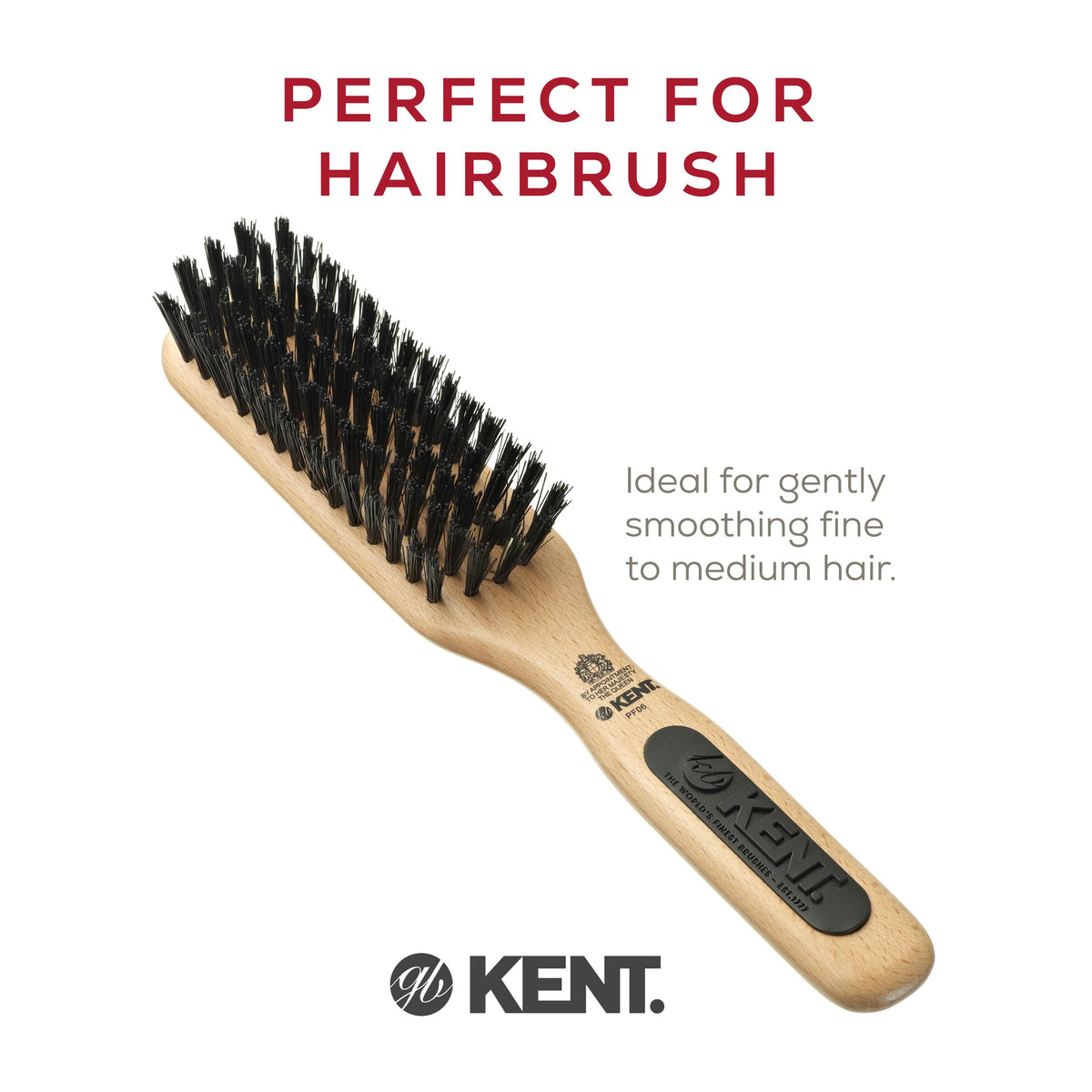 Kent Hair Brush for Smoothing, Styling and Grooming