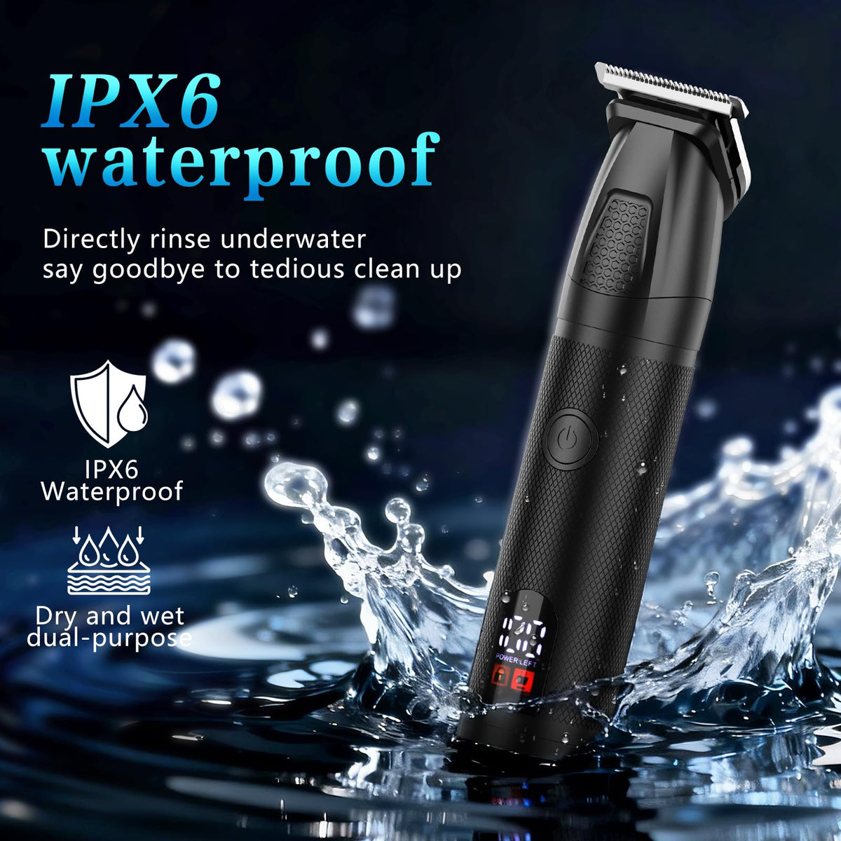 Bomxin 6-in-1 Men's Beard, Hair and Body Grooming Trimmer Kit