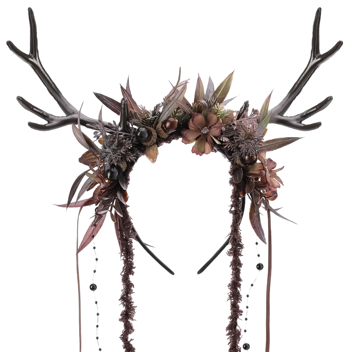 MOSTORY Flower Reindeer Antler Headband for Women