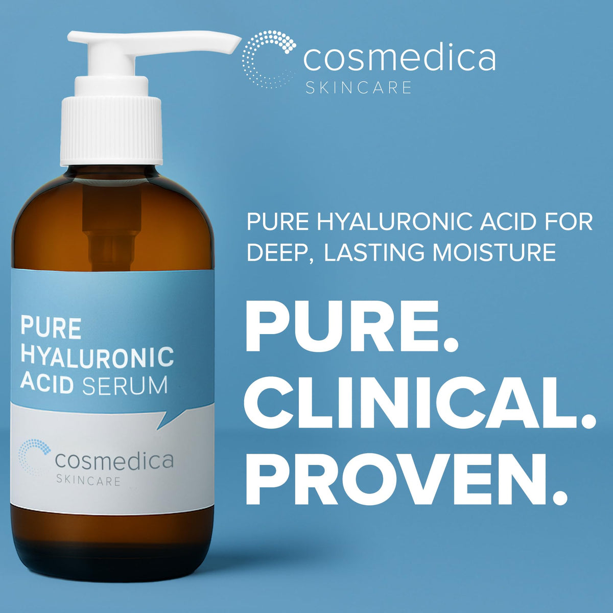 100% Pure Hyaluronic Acid Facial Serum for Intense Hydration