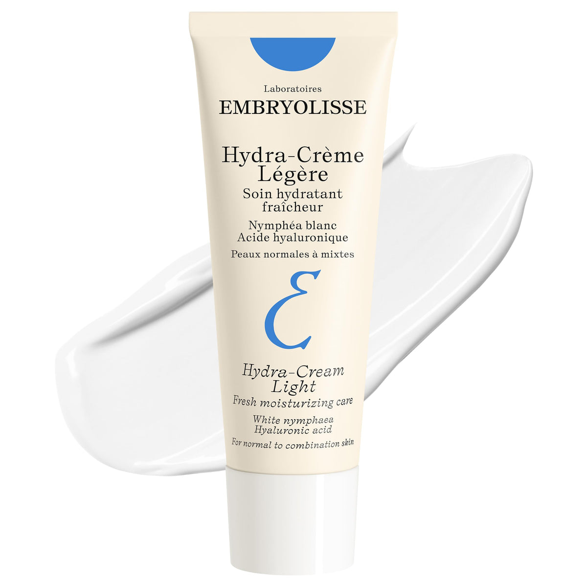 Embryolisse Hydra Cream Light Face Moisturizer with Hyaluronic Acid, 1.35 Fl Oz
