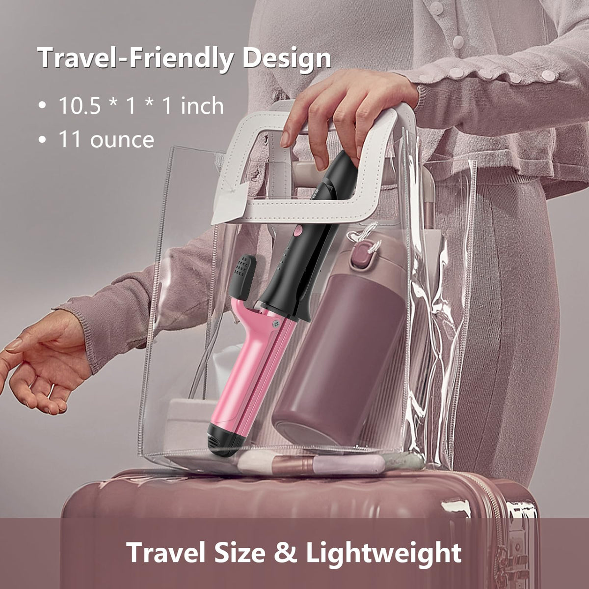 2-in-1 Hair Straightener and Curler with Ceramic Plates