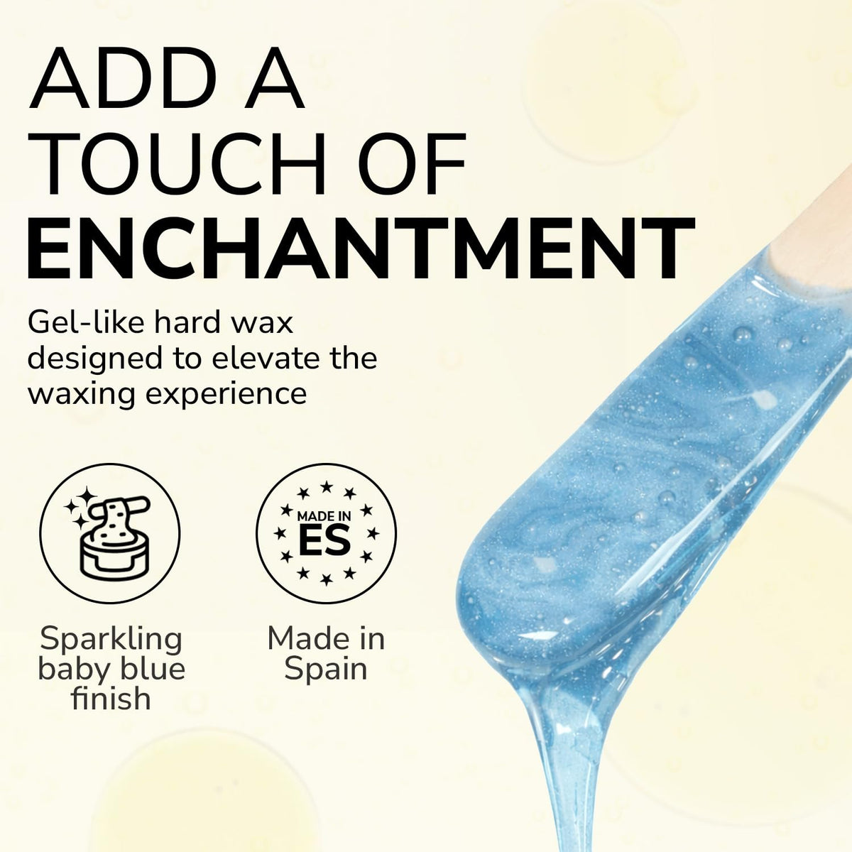 Dermwax Elite Naked Sparkle Blue Hard Wax Beads for Sensitive Skin