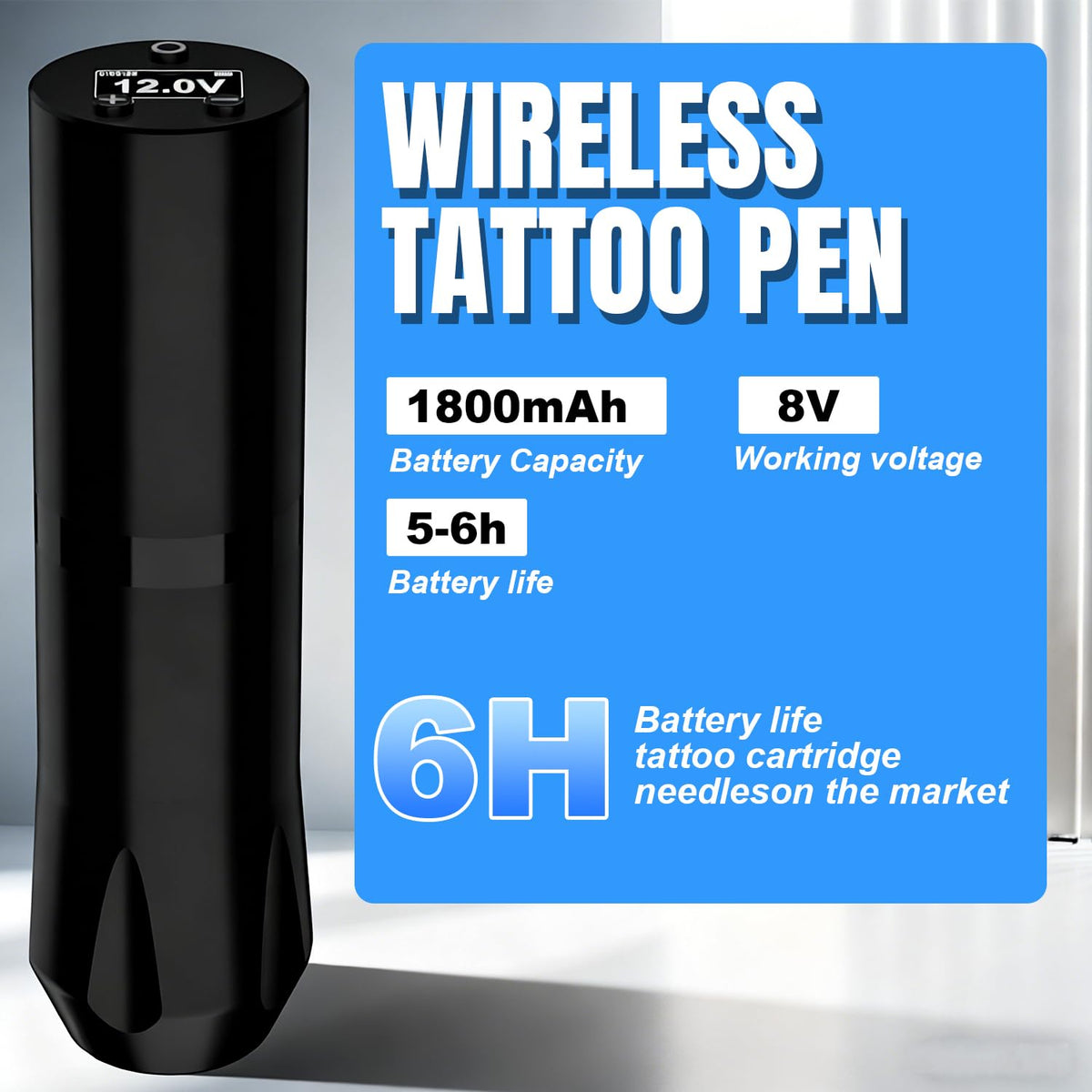 OZER Wireless Tattoo Pen Kit with LED Display