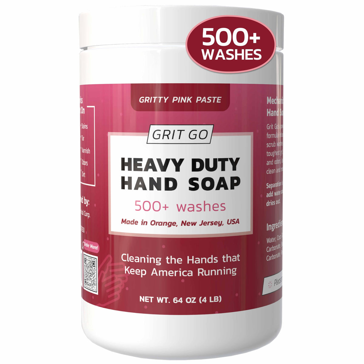 Industrial Gritty Hand Cleaner Paste – Moisturizing Exfoliating Soap