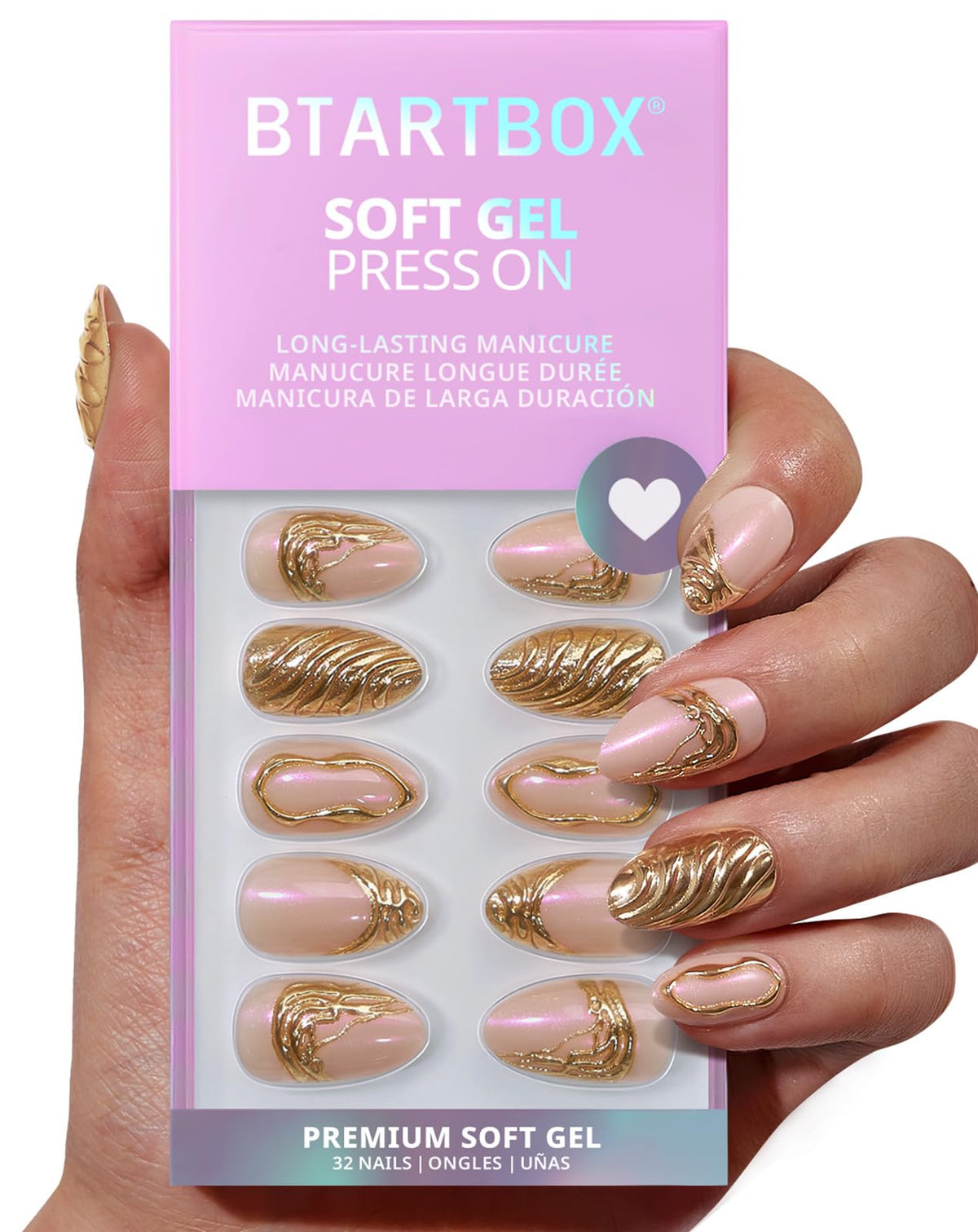 BTArtbox Lamp-Curable Press-On Nails Complete Kit