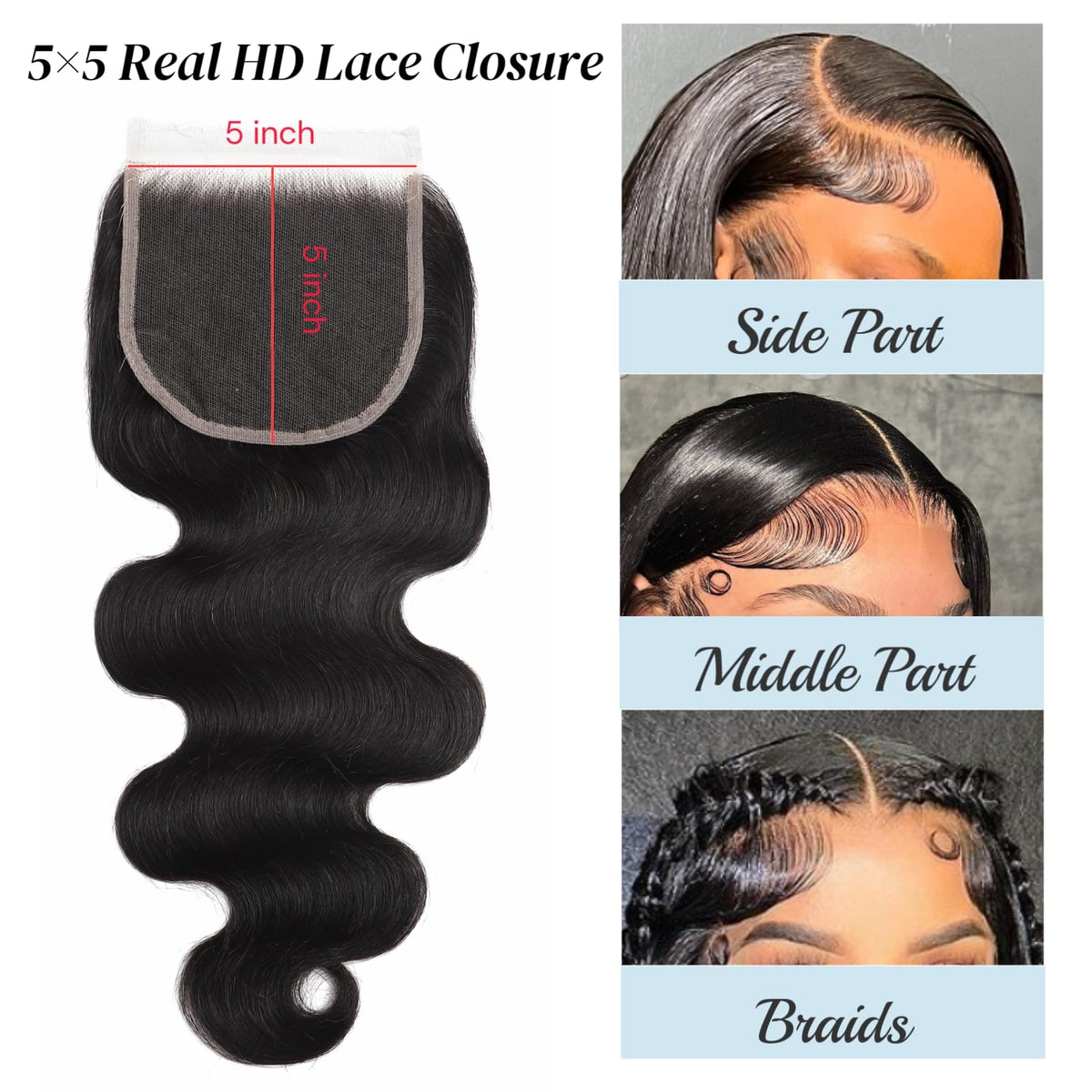 100% Real HD Lace Hairpiece