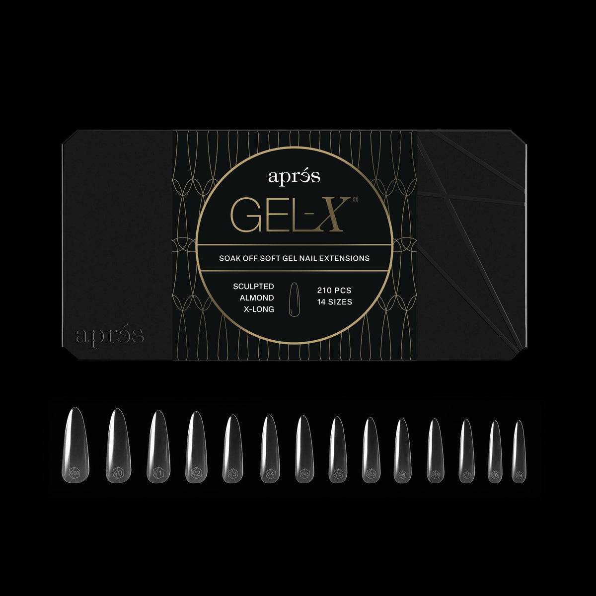 Aprés Gel-X Almond Soft Gel Nail Tips, 280 Count