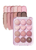 COLORGRAM Pin Point Eyeshadow Palette with Matte, Glitter and Shimmer Shades