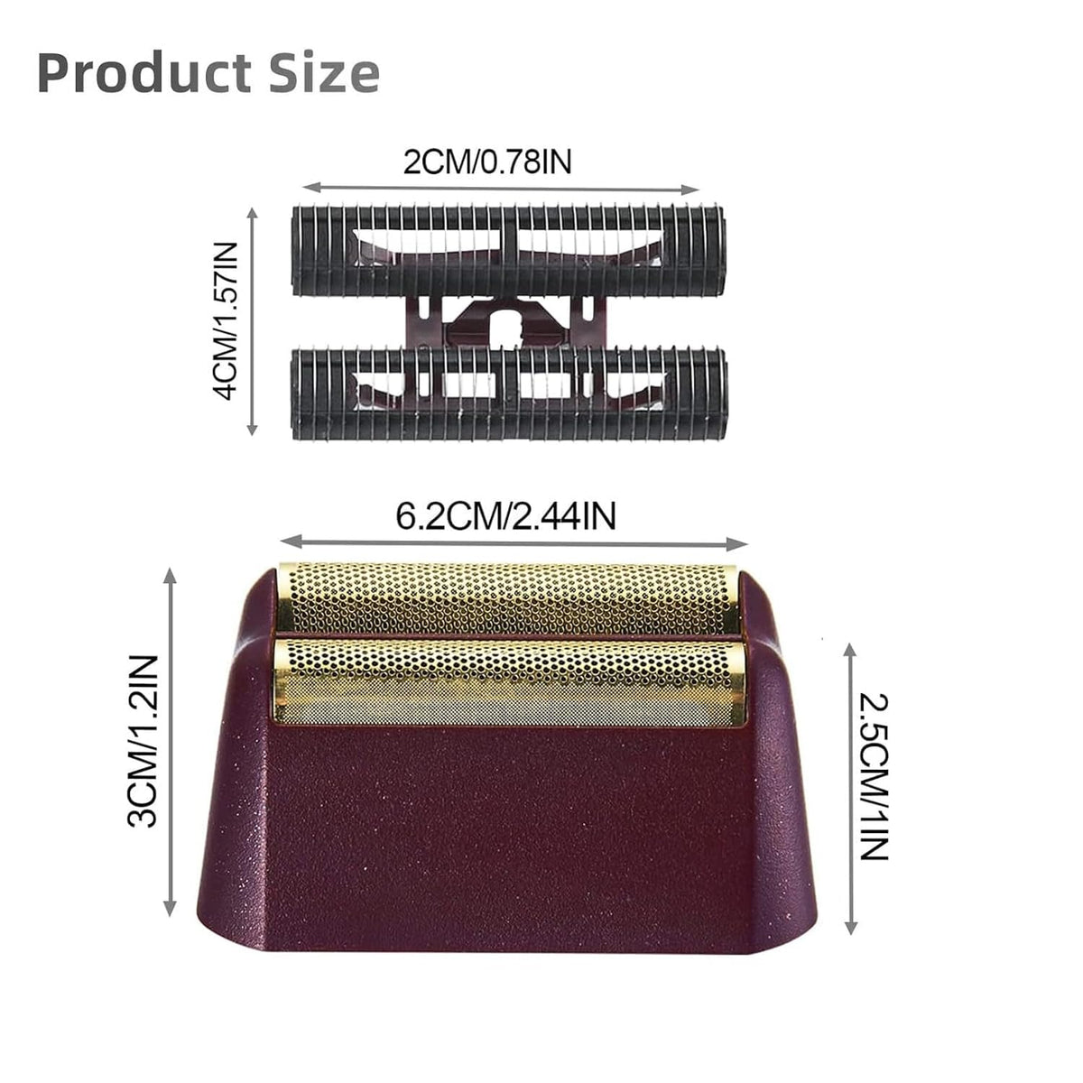 4-Pack Replacement Foil & Cutter Bar Kit Compatible with Wahl 7031-100/7043-100