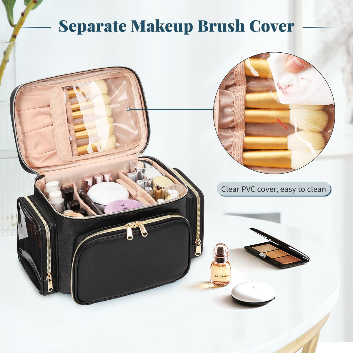 Bagmoly Makeup Bag Cosmetic Travel Organizer