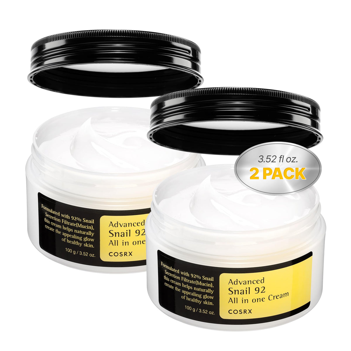 COSRX Snail Mucin 92% Face Moisturizer Cream