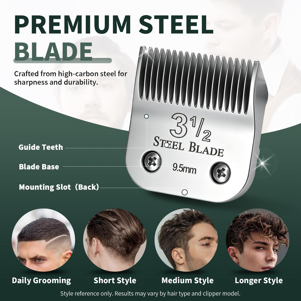 Steel Replacement Detachable Clipper Blade for Hair Styling