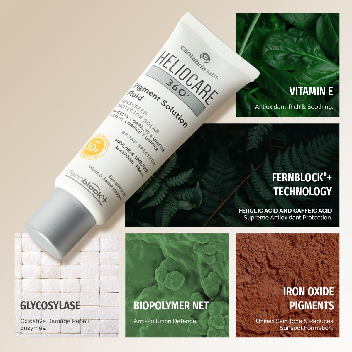 Heliocare 360 Pigment Solution Fluid SPF50, 50ml