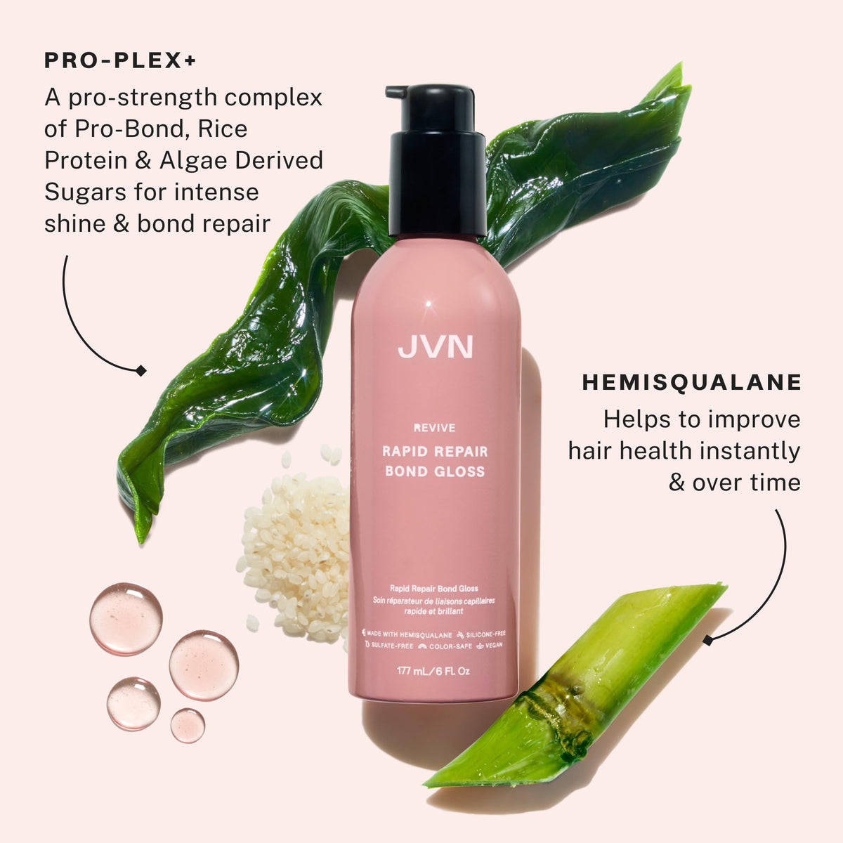 JVN Bond Gloss Hair Treatment for Damaged Hair
