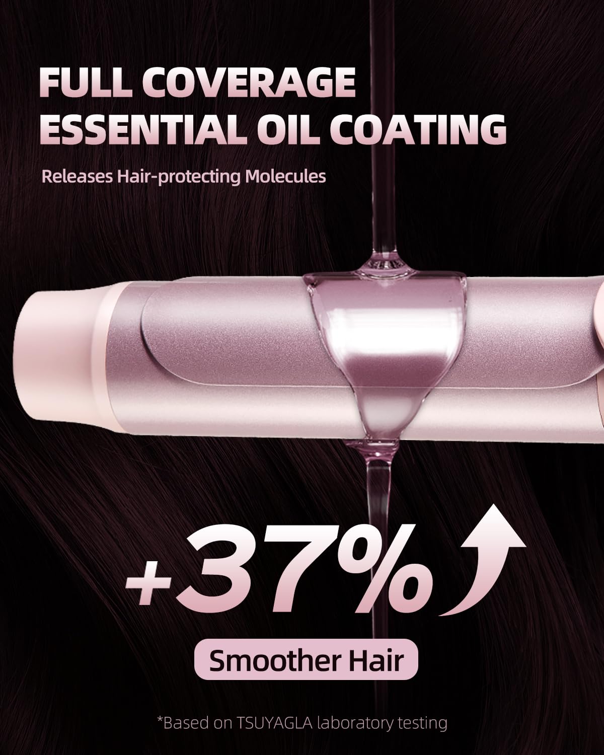 TSUYAGLA 1.6-Inch Ionic Ceramic Hair Curling Wand