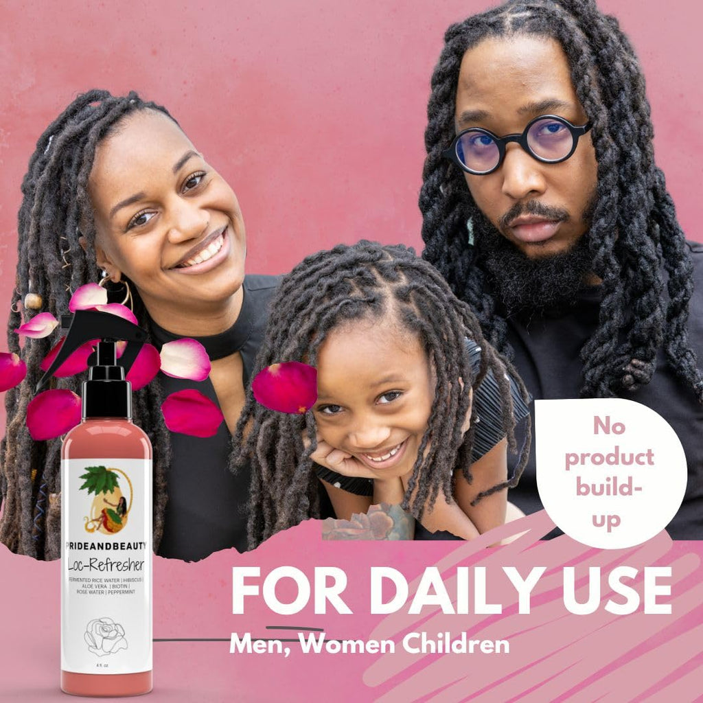 Rose Water Hair and Scalp Moisturizing Spray for Locs