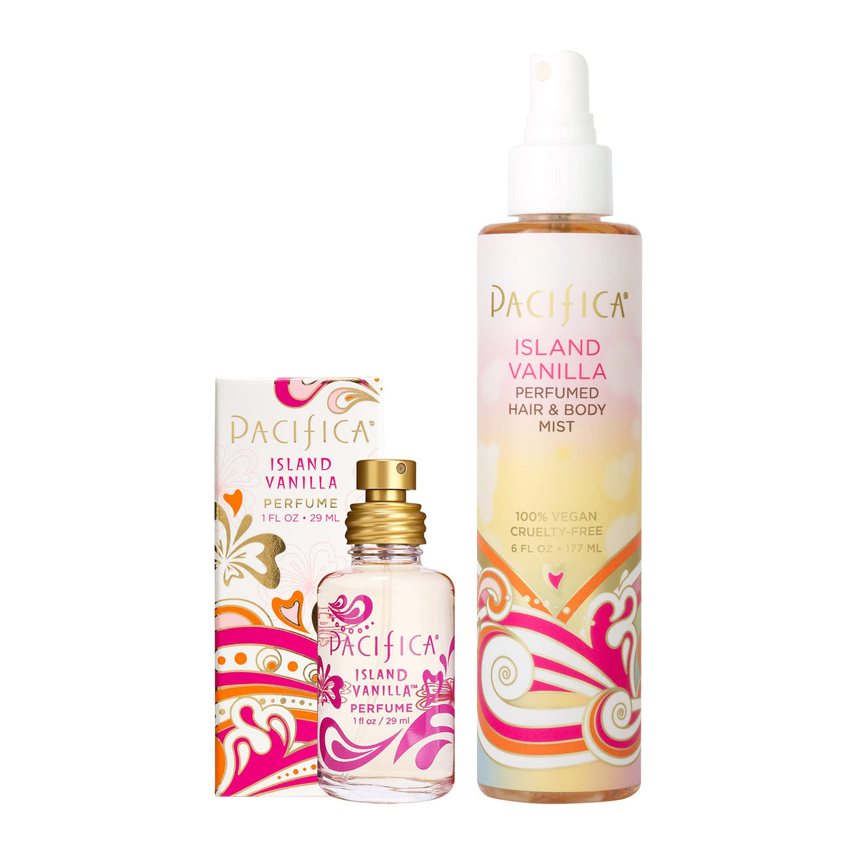 Pacifica Fragrance Spray Perfume and Hair & Body Spray Set