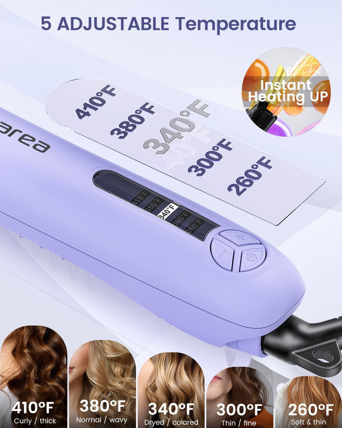 Automatic Rotating Curling Iron Set with 3 Ceramic Barrels