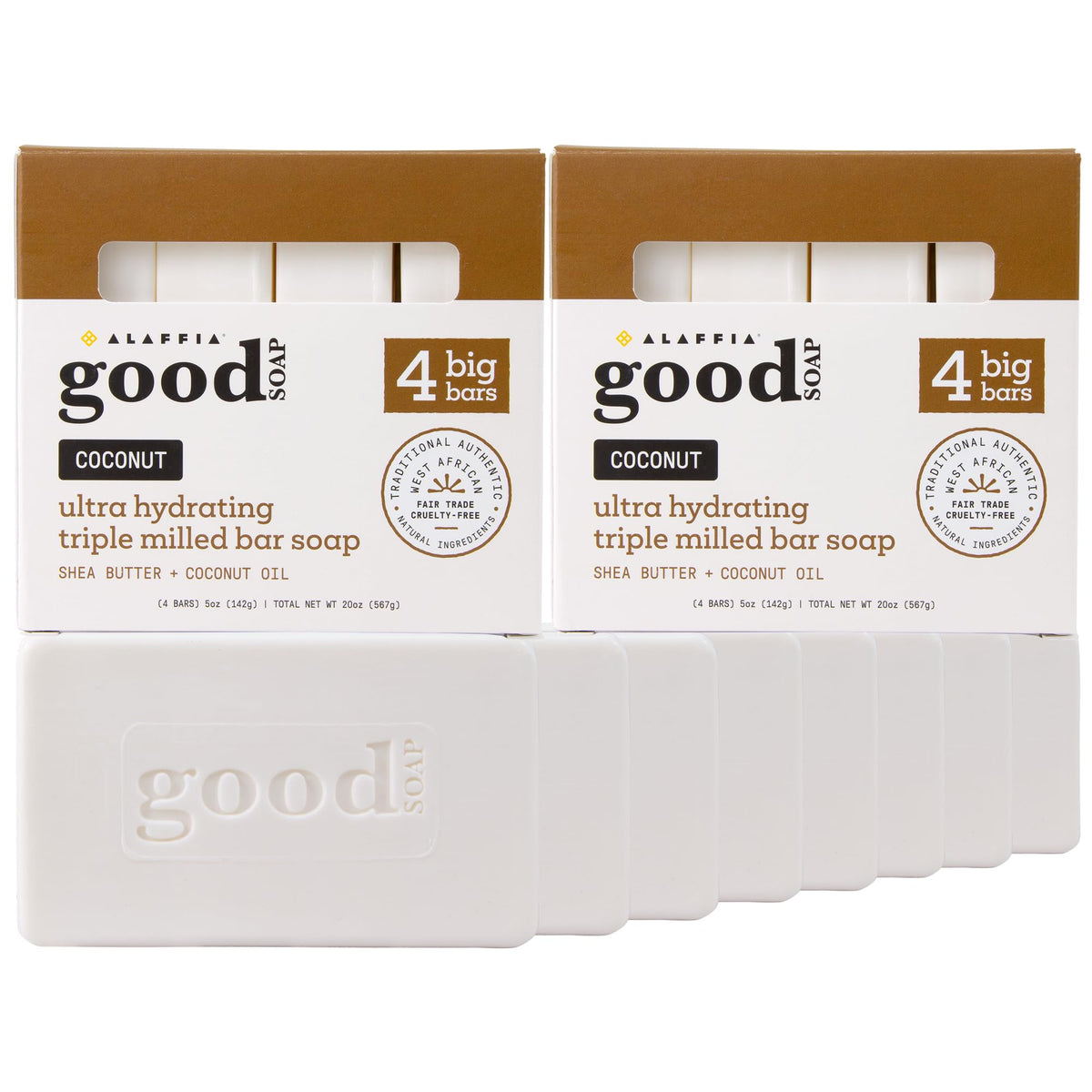 Alaffia Good Soap Hand & Body Bar Soap, 5 oz