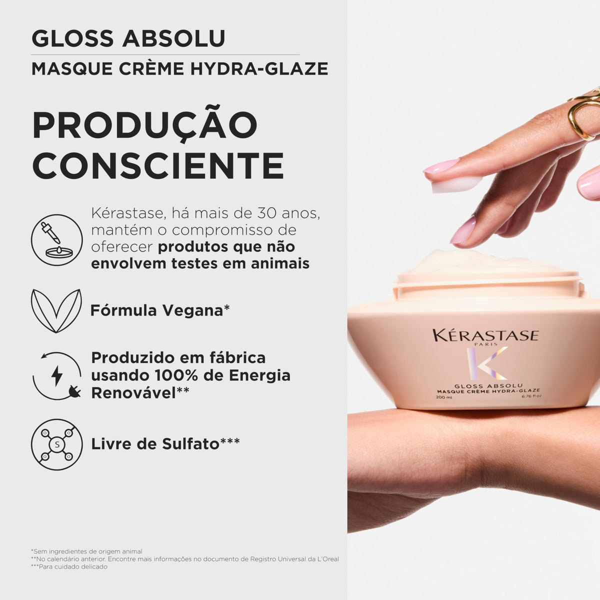 Kérastase Gloss Absolu Hydra-Glaze Nourishing Hair Mask, 6.8 Fl Oz