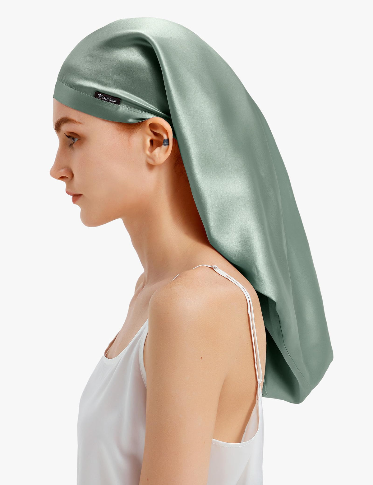 LilySilk 100% Mulberry Silk Bonnet, Adjustable One-Size Sleep Cap
