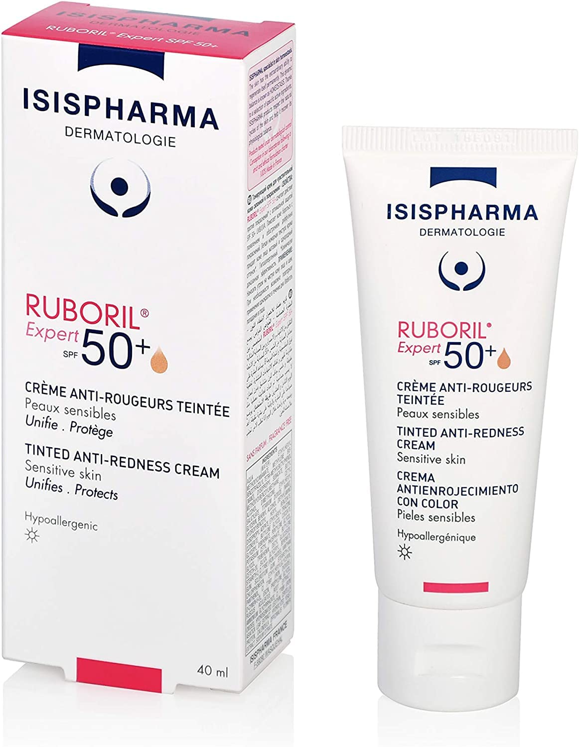 Isispharma Ruboril 50+ Expert SPF 50, 40 ml