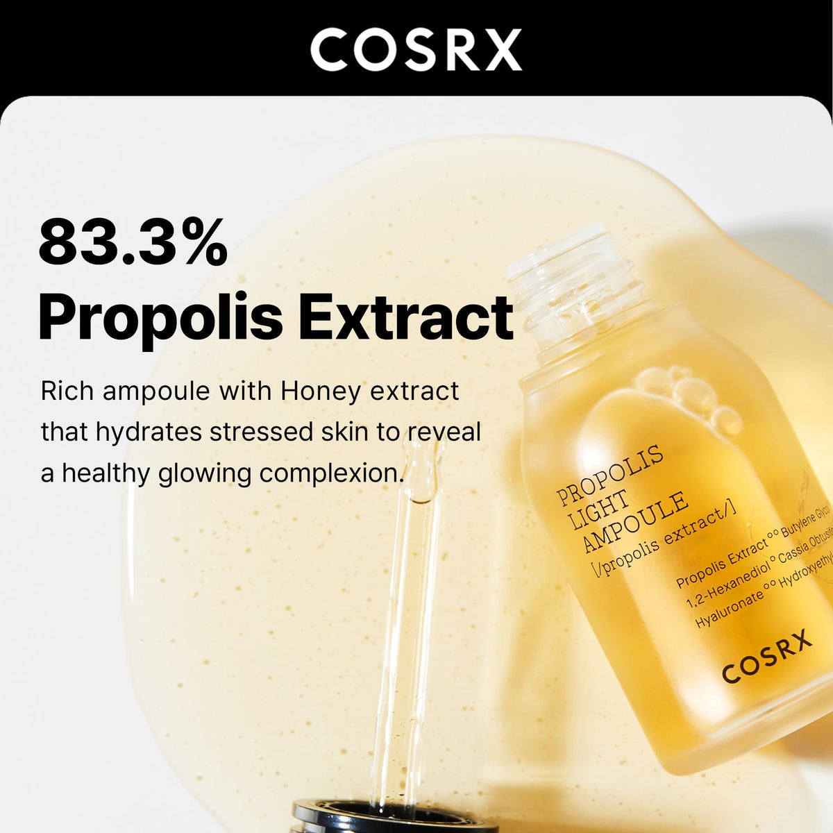 COSRX 73% Propolis Light Ampoule for Sensitive Skin, 1.01 fl oz