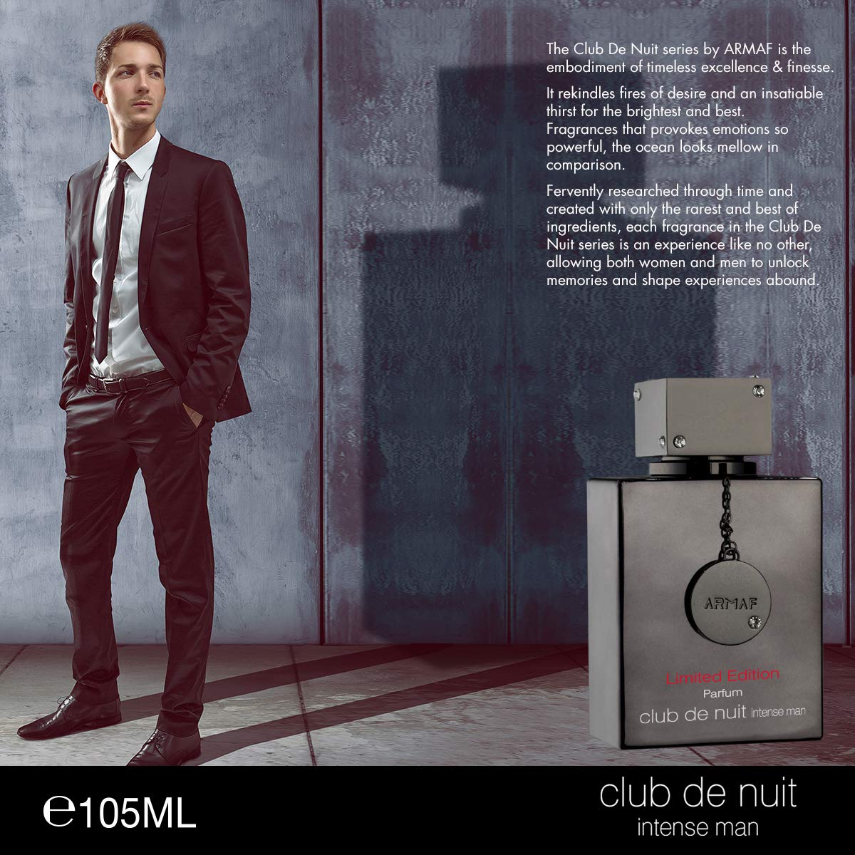 Armaf Club De Nuit Intense Limited Edition Men's Parfum Spray, 3.6 Fl Oz