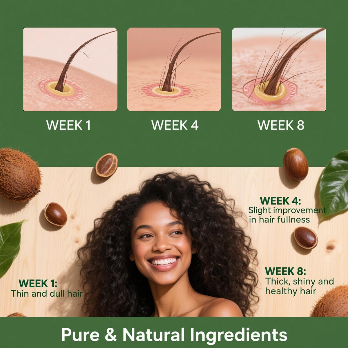 Minnah Hair Growth Oil with Rosemary, Fenugreek & Castor Oil