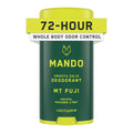 Mando Whole Body Deodorant for Men, Smooth Solid Stick, Mt Fuji, 2.6 oz