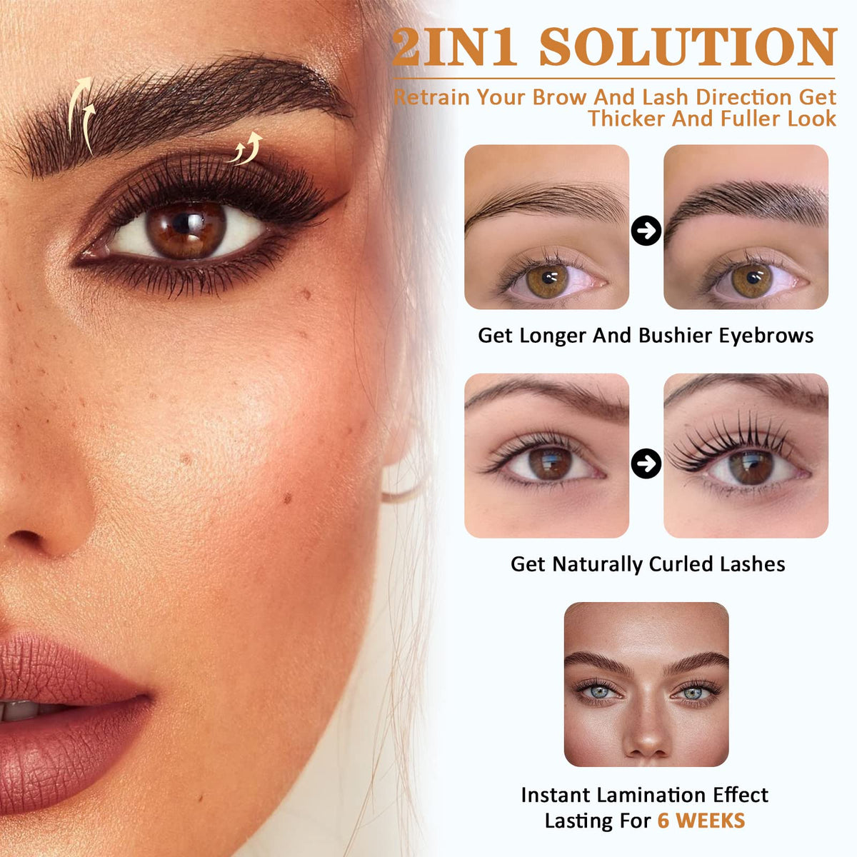 Lomansa Lash Lift and Brow Lamination Kit with Black Tint