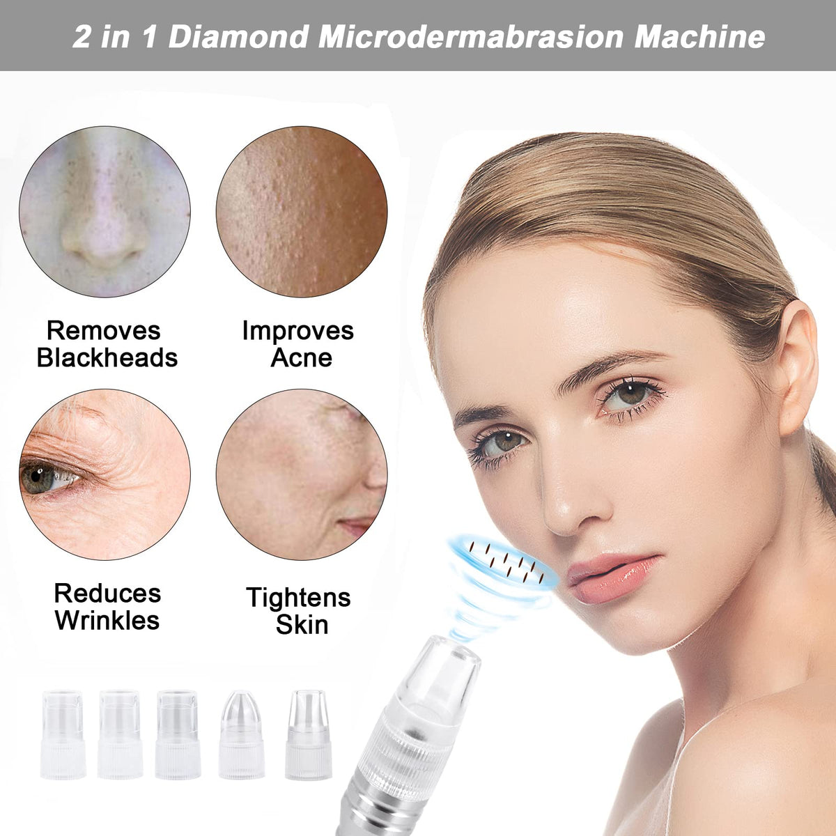3-in-1 Diamond Microdermabrasion Facial Skin Care Machine