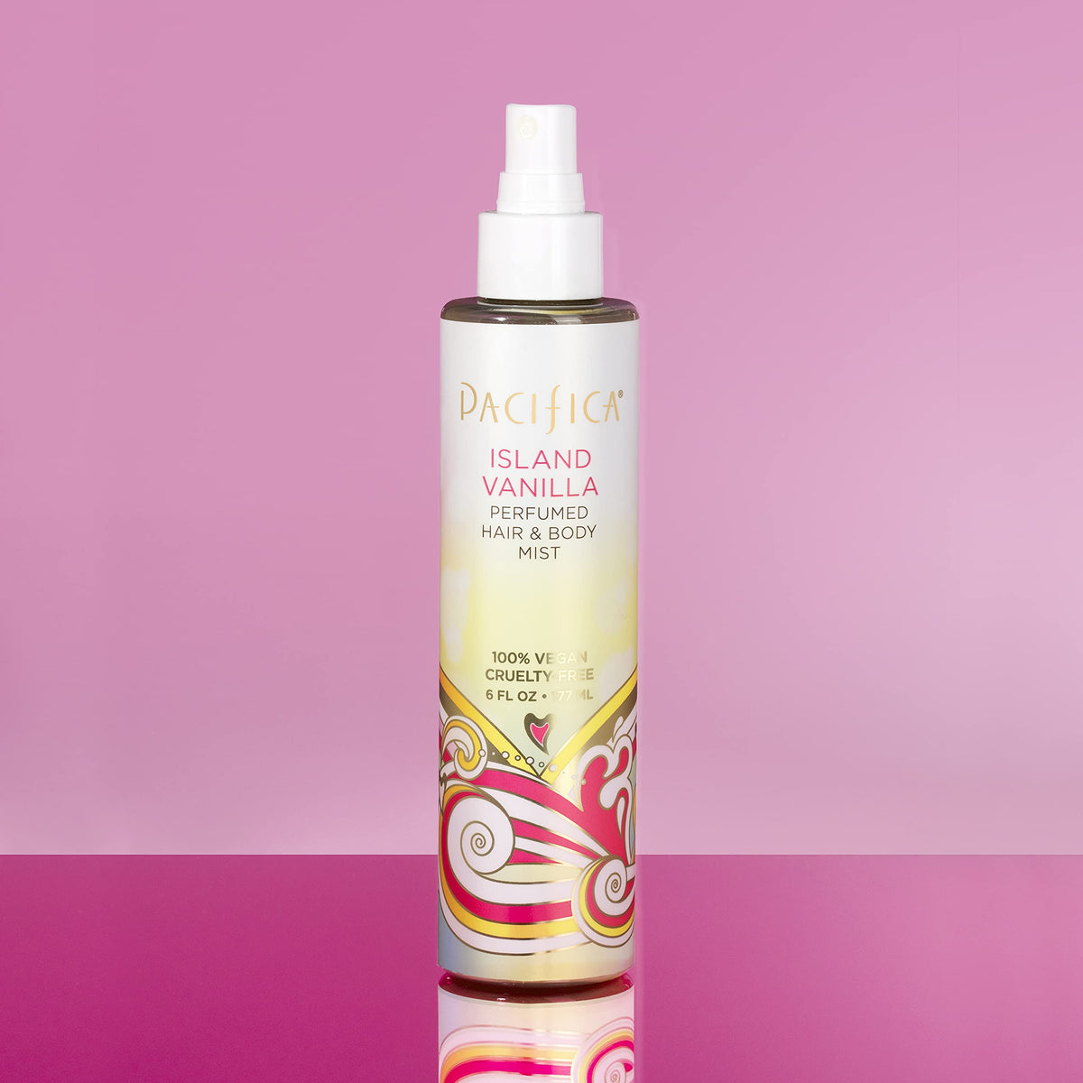 Pacifica Island Vanilla Hair & Body Mist, Alcohol-Free, 6 fl oz 2-Pack