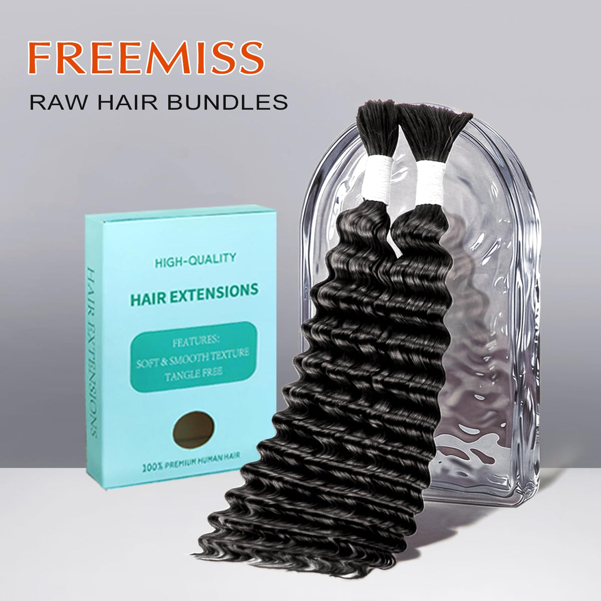 100g Bulk Human Braiding Hair, 12A Unprocessed Brazilian Virgin Hair
