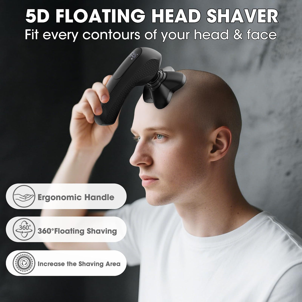 Manscape Men's Body, Head and Facial Hair Trimmer, Waterproof Grooming Kit